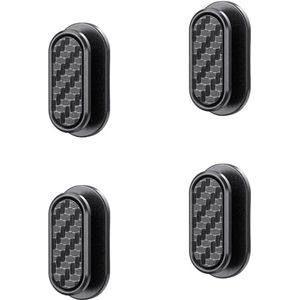 4 stuks mini-haken voor auto's, dashboardhaken, multifunctionele haken voor de achterbank van de auto, accessoires voor het interieur van de auto, autostickerhaken, geschikt voor sleutels, maskers, koptelefoons, oplaadkabels, zwart