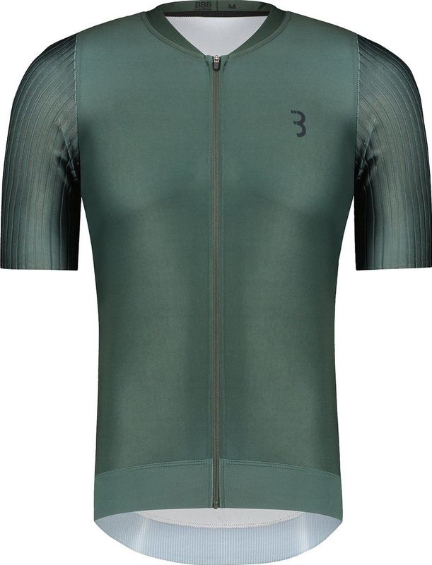 BBB Cycling AeroTech Fietsshirt Heren - Korte Mouwen - Aerodynamisch Wielrenshirt - Olijf Groen - Maat XL - BBW-406
