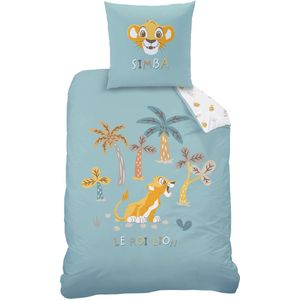 Disney - The Lion King - Dekbedovertrek - Groen - Eenpersoons - 140 x 200 cm