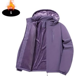 Nivard Windjas Dames - Parka - Lente & Herfst - Jas - Volwassen - Windjack - Windbreaker - Outdoor - Paars - XS