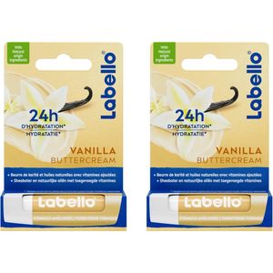 Labello Vanilla buttercream 4.8G - 2 stuks