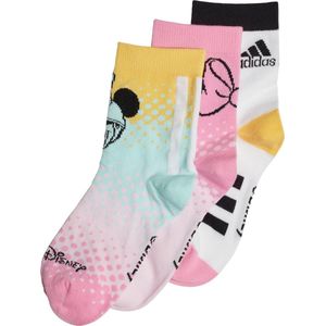 adidas Performance adidas x Disney Minnie Mouse Sokken 3 Paar - Kinderen - Wit- 28-30