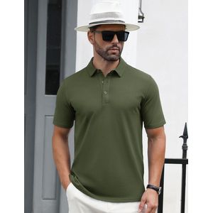 Polo Shirt Heren Korte Mouwen Ademend Katoen Golfshirts Zomer Vrijetijdspolo