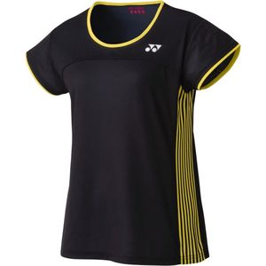 Yonex Tennisshirt Tourn Dames Polyester Zwart/geel Maat Xl