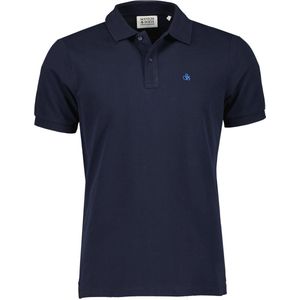 Scotch and Soda - Pique Polo Donkerblauw - Slim-fit - Heren Poloshirt Maat XXL
