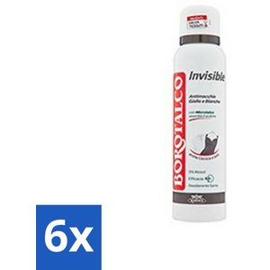 Borotalco Deospray Invisible 150 ml - Voordeelverpakking - 6 stuks