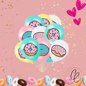 Ballonnen - donuts - feest - versiering - partijtje - kinderfeestje