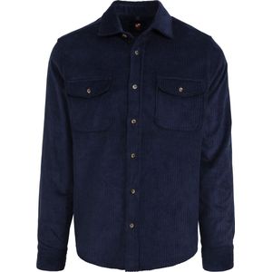 Suitable - Overshirt Corduroy Navy - Heren - Maat M - Regular-fit