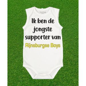 Rompertje jongste supporter van Rijnsburgseboys.