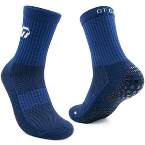GT GRIP Socks - Gripsokken - Premium - 1 paar - Navy Blauw - Sportsokken - Voetbal gripsokken - Basket gripsokken - Padelsokken - Maat 43-47