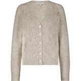 Red Button - Cardigan Ajour - Beige - Mélange - V-hals