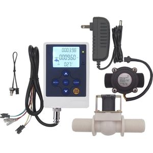 Digitale Debietmeter voor Waterflow met LCD Scherm en G3/4"" Sensor