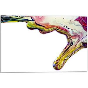 Forex - Uitlopende Verfvlek - 60x40cm Foto op Forex