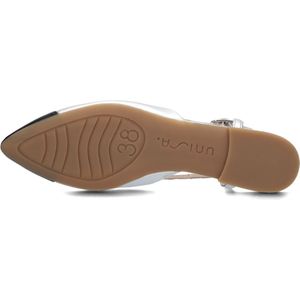 Unisa Asley Slingbacks Dames - Zilver - Maat 40