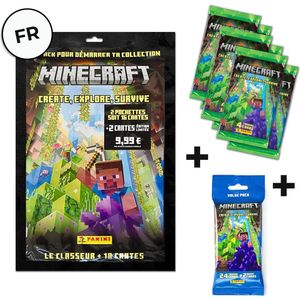 Promo Pack FR trading cards Minecraft 3 - Panini