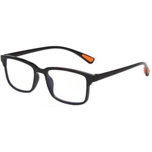 XYZ Eyewear Leesbril Zwart +1.00 - Dames - Heren - Leesbrillen - Trendy - Lees bril - Leesbril met sterkte - Voordeel - Met sterkte +1.00