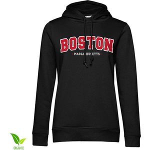 Hybris Boston Massachusetts Girls Hoodie Damen Black-S