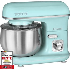 Bomann KM 6030 - Kneedmachine - Keukenmachine - 1100 watt - 5 liter - Groen/Mint