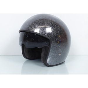 casque up pour moto up taille xl slim glitter zwart neuf