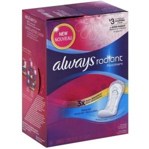 Always Radiant Regular Dunne Inlegkruisjes - 54 stuks