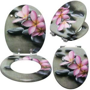 Currentgoodz - Toiletbril - Wc bril - Soft Close - Toilet Bril - Toiletbril met Print - Belastbaar tot 150KG - Antibacteriële Coating