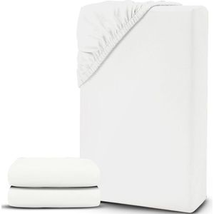 ApexArte® Matrasovertrek 90x200 - Dekbedovertrek - Hoeslaken - Matrasbeschermer - Extra Zacht - Wit