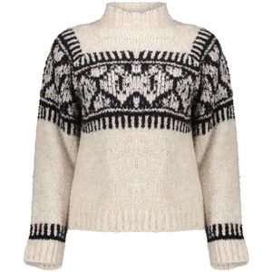 Geisha - 54581 - Gebreide Trui - Sand/Black - Dames