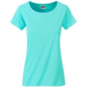 James and Nicholson Dames/dames Basic Organic Katoenen T-Shirt (Munt)
