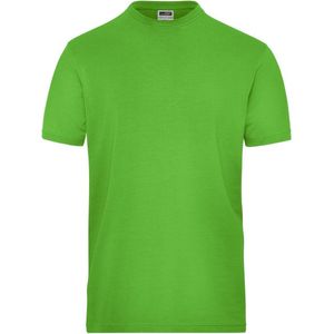 James and Nicholson Heren Organisch Katoenen Stretch T-Shirt (Kalk groen)