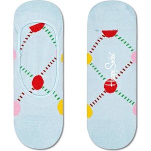 Happy Socks liner - organic cotton - lichtblauw agyl - pastel sneakersokken - 41/46 - blauw