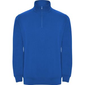 Kobalt Blauwe sweater met halve rits model Aneto merk Roly maat 3XL