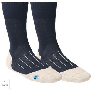 3-Pack Bata Lady Cotton Allround Dames Werksokken - Marine - Maat 39-42