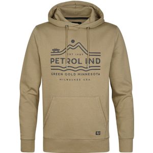 Petrol Industries - Heren Artwork Hoodie Marquette - Groen - Maat S