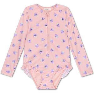 Swim Essentials - Badpak - Beige/Paars - Meisjes - UV Bescherming