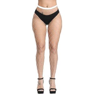 Visnet Panty Hoge Taille voor Vrouwen - Patroon Kousen