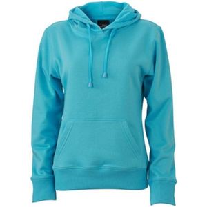 James and Nicholson Dames/dames Hooded Sweatshirt (Pacifisch Blauw)