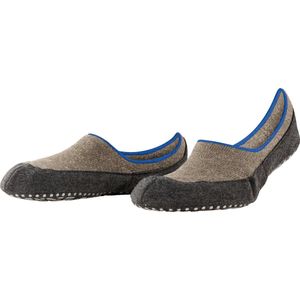 FALKE Cosyshoe antislip noppen merinowol huissokken pantoffels heren bruin - Maat 43-44