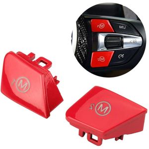 Schakelknop op Stuur - 1 Paar Auto Stuurwiel M1 M2 Mode Switch Knop voor BMW M3 M4 F80 F82 F83 [rood] - Rood. .