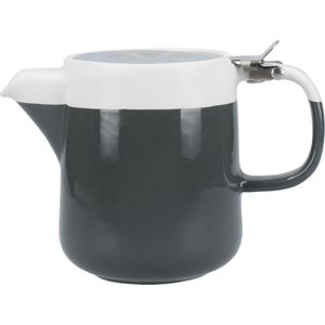 Kitchencraft Theepot La Cafetière 420 Ml Keramiek Grijs/wit