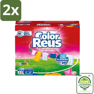 Color Reus - Waspoeder - Gekleurde Was - 23 Wasbeurten - Voordeelverpakking - 2 stuks - Waspoeder - Gekleurde was