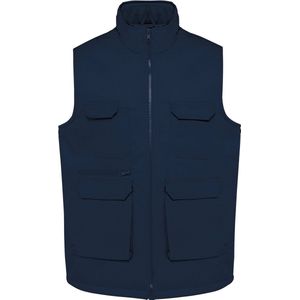 WK. Designed To Work Gewatteerd unisex gilet in polykatoen met veel zakken WK607 - Navy - XXL