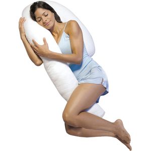 Dreamolino - Swan - Ergonomisch Zijslaper Kussen - 132x63,5x15cm - 7-in-1 Comfortkussen
