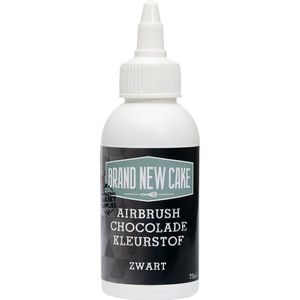 BrandNewCake® Airbrush Chocolade Kleurstof Zwart 75ml - Eetbare Voedingskleurstof - Kleurstof voor Chocolade - Taartversiering