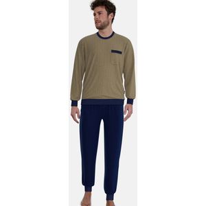 Götzburg pyjama heren badstof - bruin - 452343/520 - maat 56