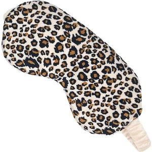 Diepe Therapie Lavendel Gewogen Tarweoogmaskers - Kalmerend Warmtemasker voor Pijnverlichting - Magnetron- en Vriesbaar - Migraine en Stress verlichtend - Luipaardprint