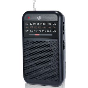 Equivera Noodradio - Noodradio - Emergency Radio - Survival Radio - Oorlog Radio - Radio voor Rampen - Draagbare Radio - AM/FM-Radio - Noodradio op Batterijen