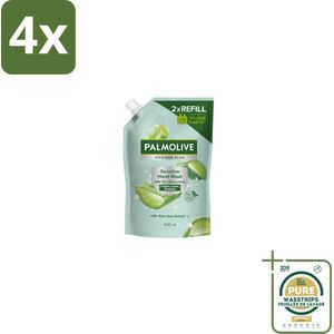 Palmolive – Handzeep Navulling – Hygiene Plus Sensitive Antibacterieel – 500 ml - Voordeelverpakking - 4 stuks - Hygiëne - Keukenhygiëne