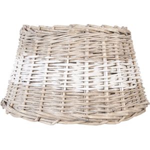 Clayre & Eef Lampenkap Ø 38x22 cm Beige Rotan Rond Rieten Lampenkap