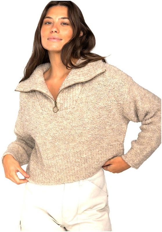 Billabong - Lost Heaven - Trui - Beige - Dames - Relaxed Cropped Fit