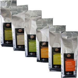 Caffè Duo proefpakket Single Origins Koffiebonen - 6 x 250 gram